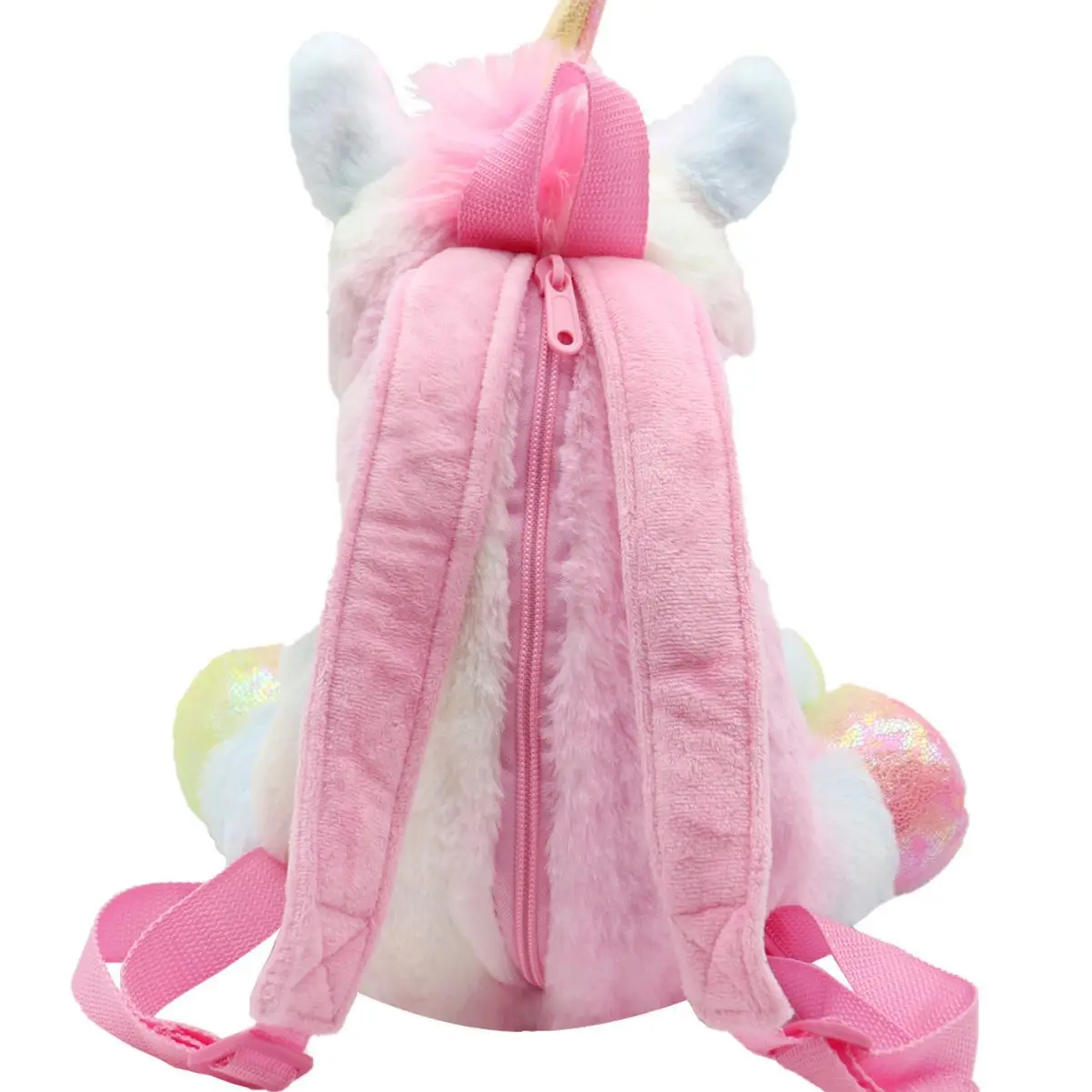 360mmCartoon Bag Colorful Unicorn Action Backpack Cute plush macaron color unicorn backpack