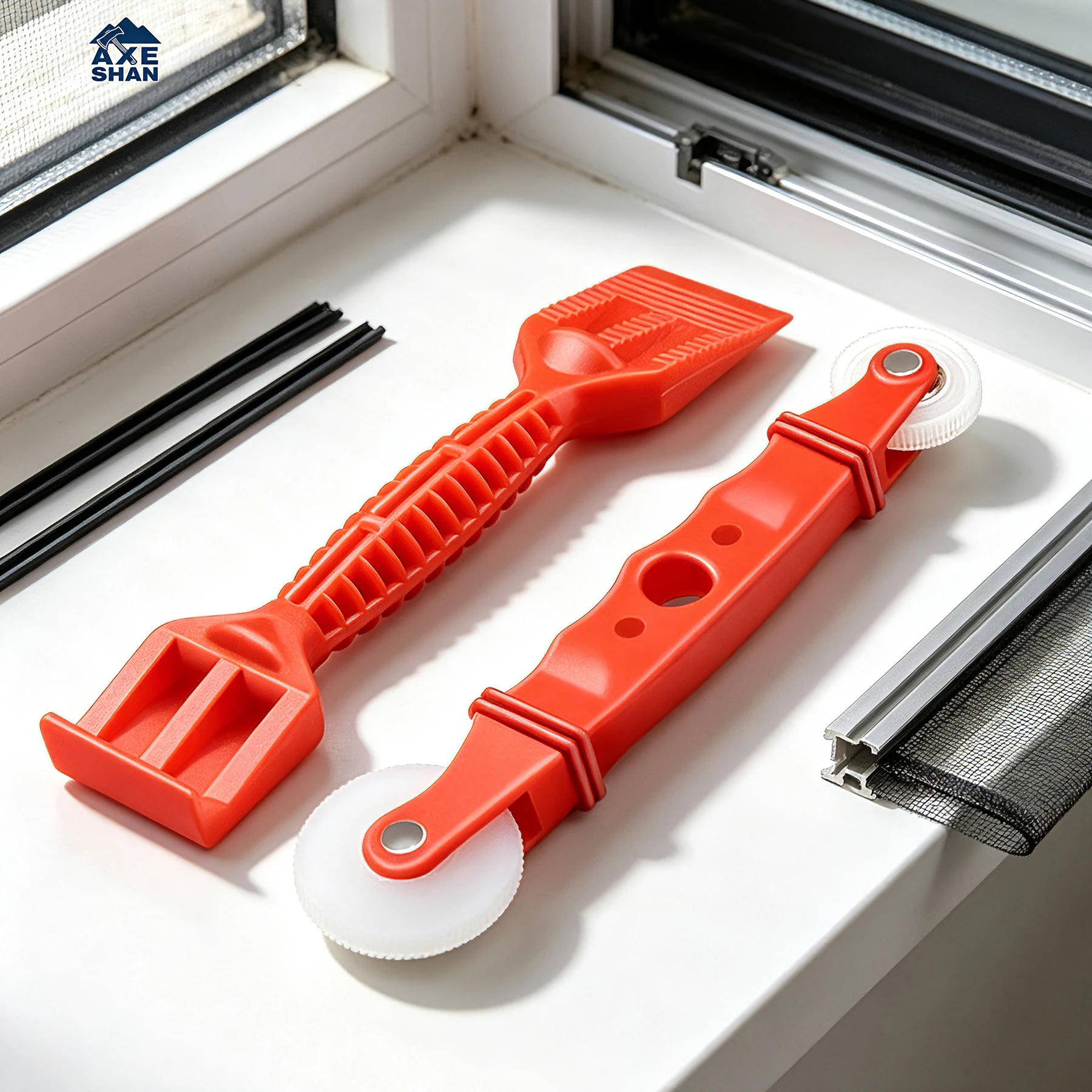 Window Screen Spline Installation Tool Double Roller Shovel for Door Window Seal Strip Screen Mesh Install Repair Hand Tools