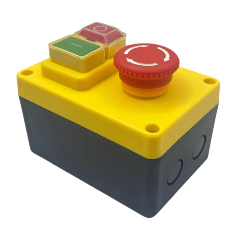 

Premium-2X KJD17D 250V 16A Electromagnetic Push Button Switch Emergency Stop Switches For Electric Tools & Machine Tool