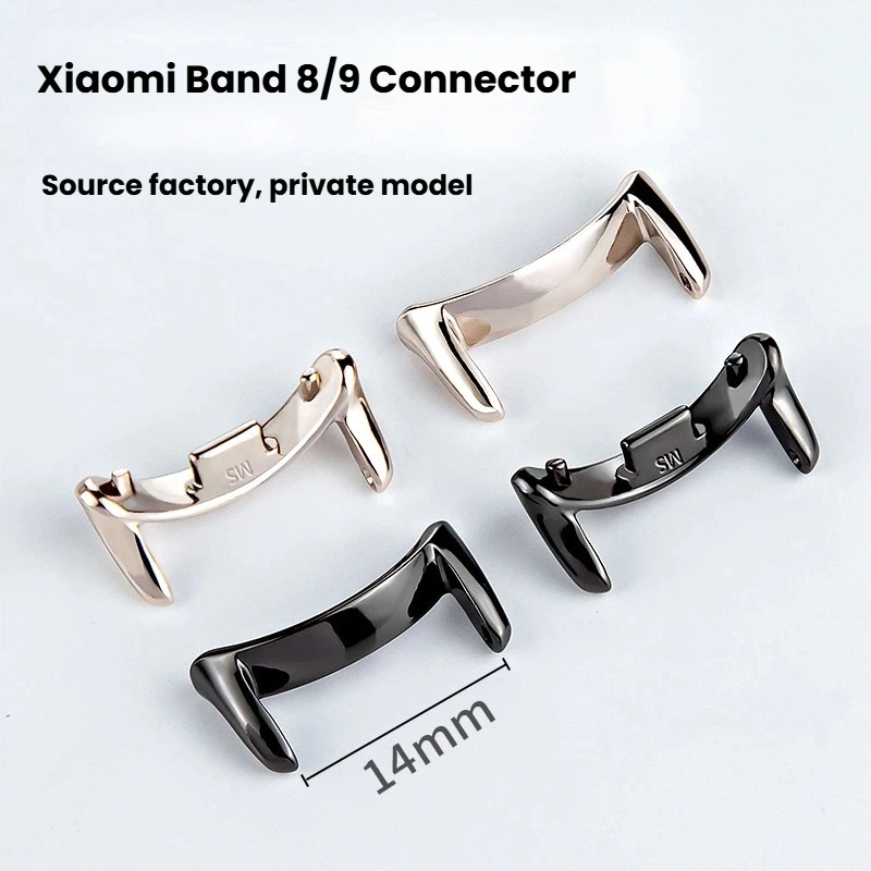 

Metal Watch Strap Connector for Xiaomi wristband 8/9/10 Metal Strap Adapter Watchband Link Attachment Smart Watch Accessories
