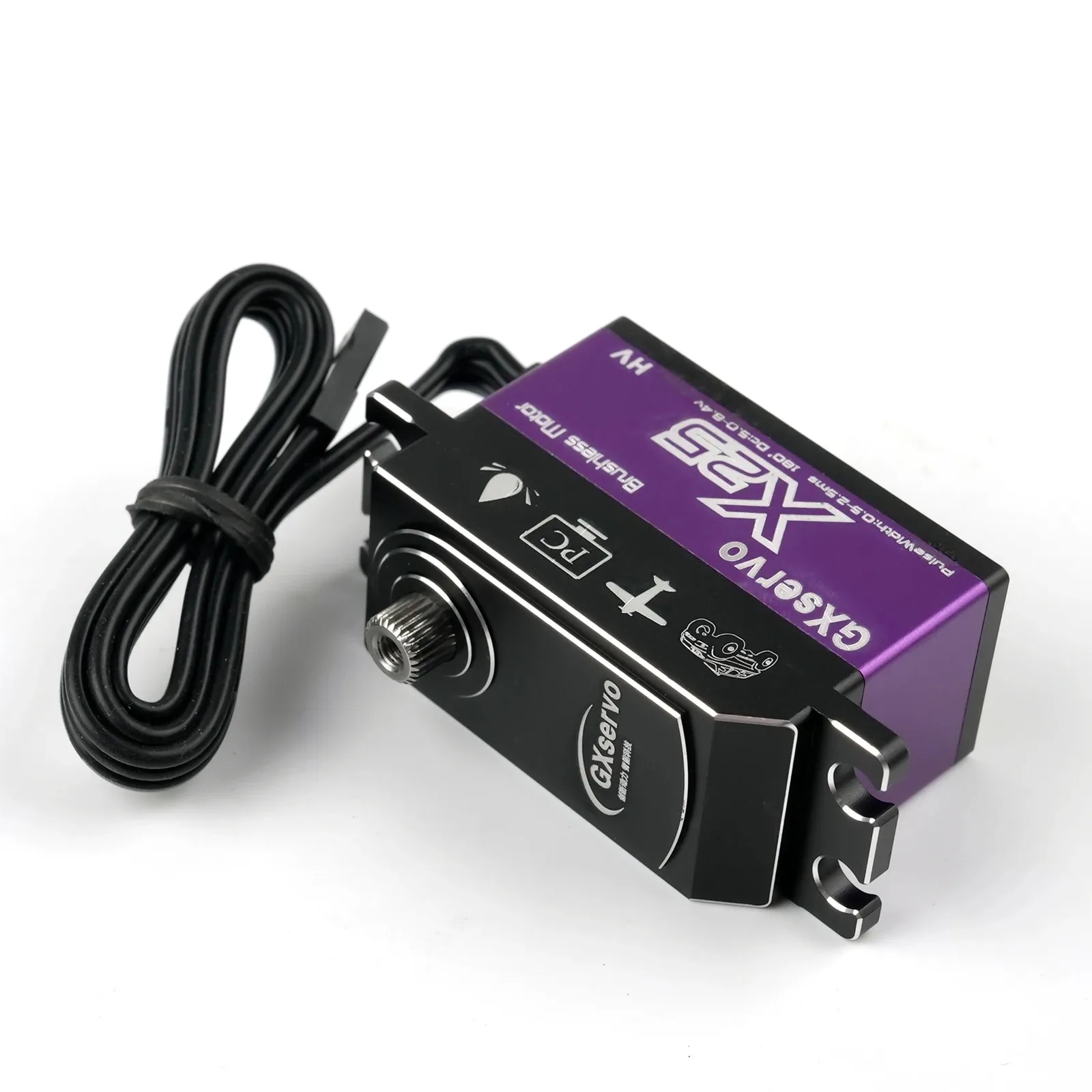 25KG 고속 디지털 브러시리스 서보 방수 메탈 기어 1:10 RC 자동차 로봇 보트용 알루미늄 하우징