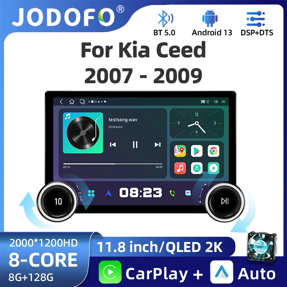 

11.8" 2K Car Radio For KIA CEED 2007-2009 2Din Android Stereo GPS Autoradio Multimedia Video Player Navigation Carplay Head Unit