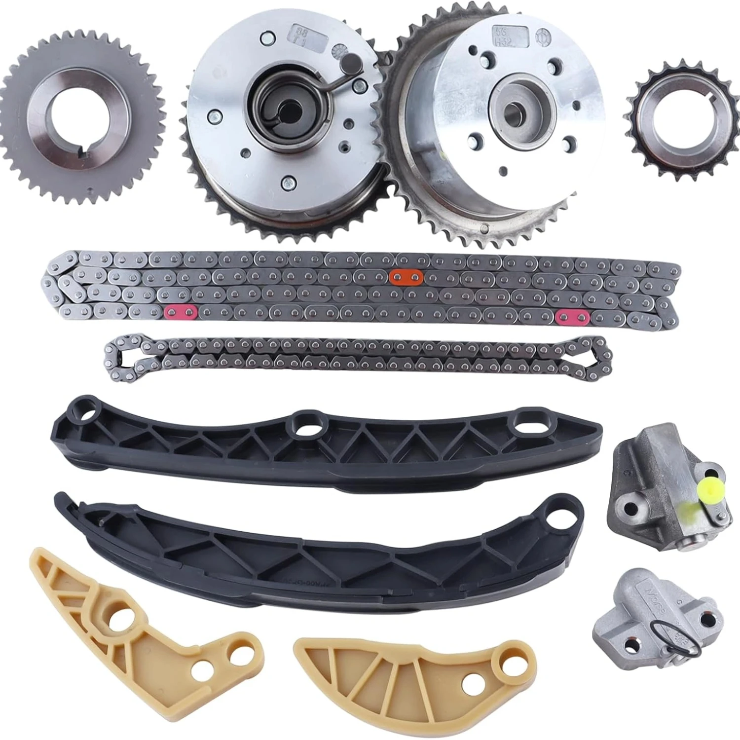 

1Set Car Timing Chain Kit 24321-2G111 23121-2G551 For Hyundai Santa Fe Sport/Sonata/Tucson Kia Optima/Sorento/Sportage 2.0L/2.4L