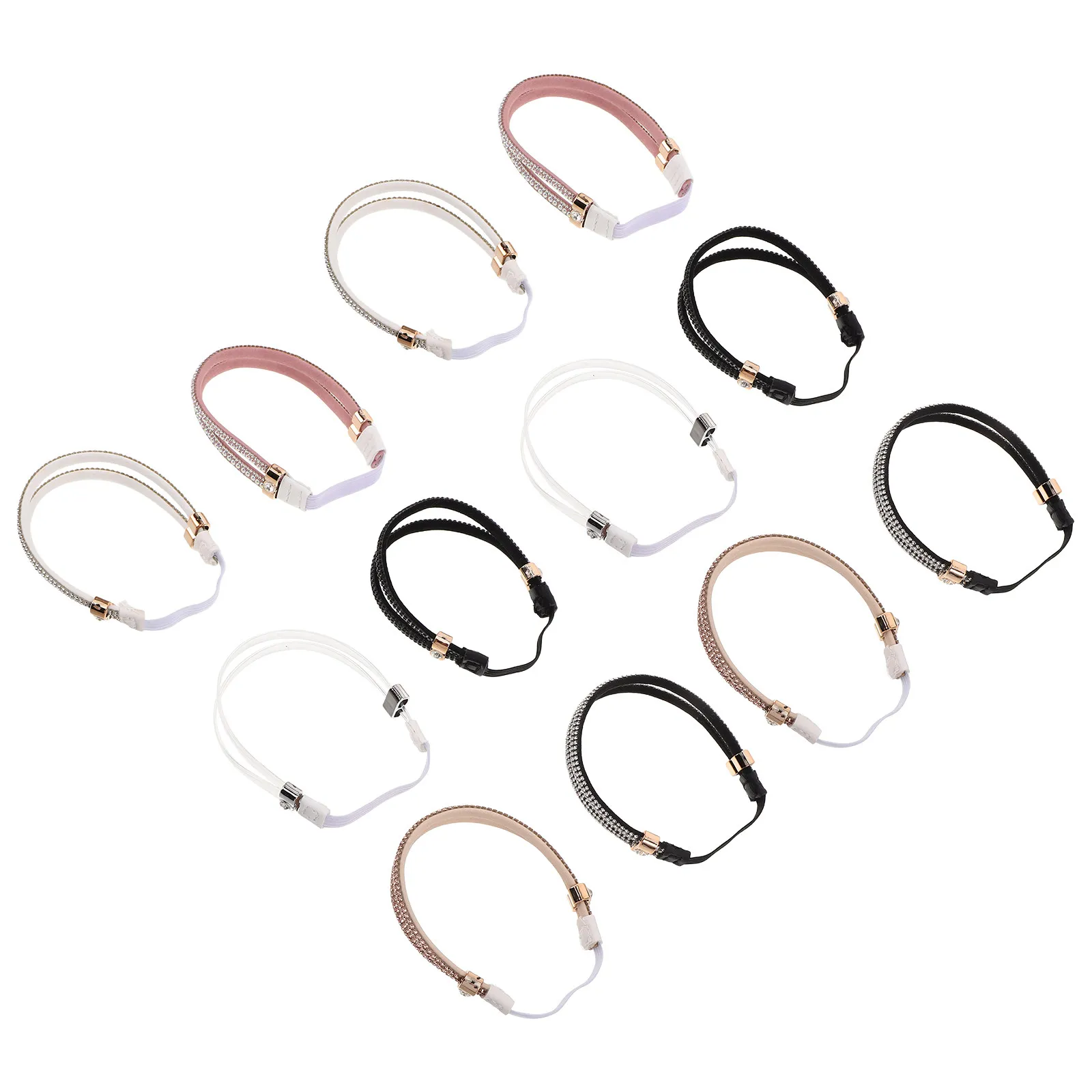 

6 пар эластичных ремешков для обуви на высоком каблуке со стразами, для сандалий, тапочек, аксессуары для замены обуви