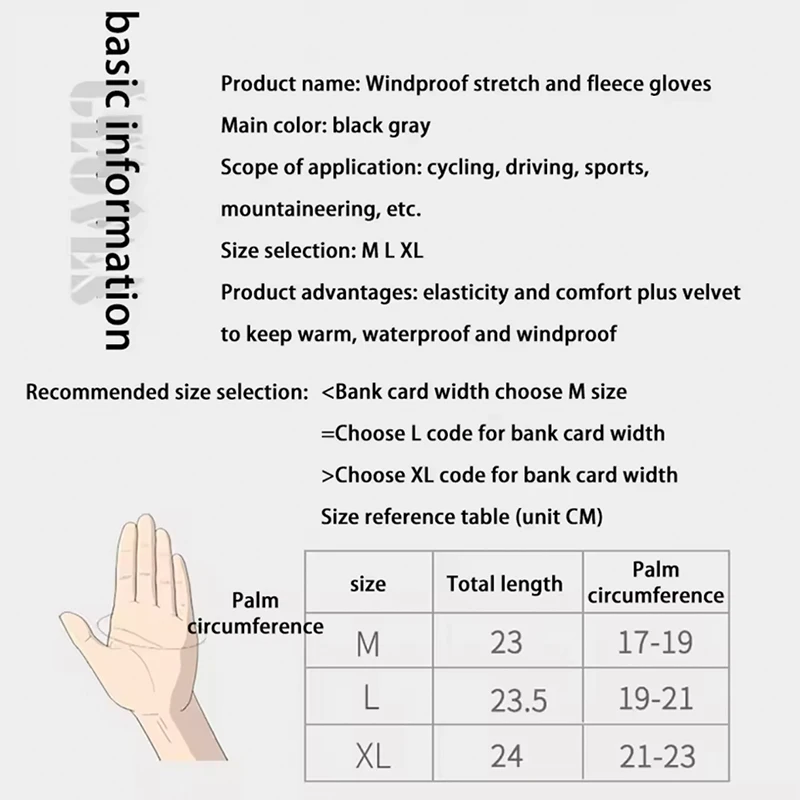 Winter Fishing Men's Gloves Women Cycling Warm Anti-Slip Gloves for Fishing Sports Touch Screen Two Fingers Cut Outdoor Angling image 6