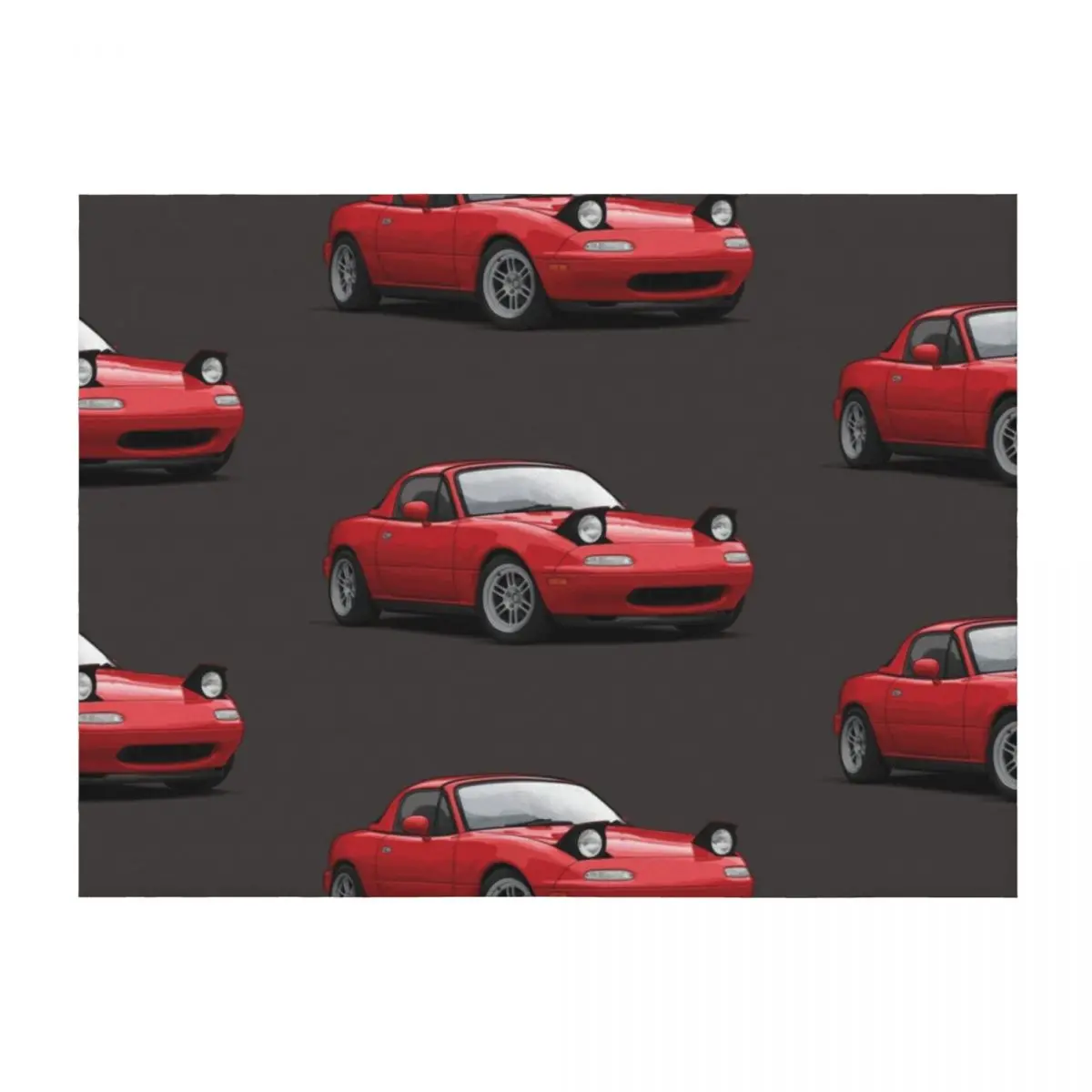 

Mx5 / Miata NA MK1 illustration Throw Blanket Comforter Thermals For Travel Plush Single Blankets