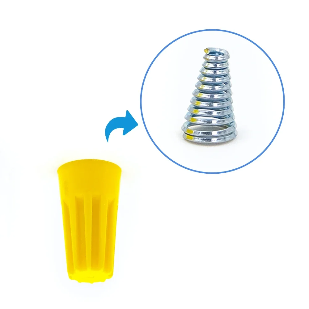 180Pcs/Kit Twist Spring Cap Twin Crimping End Terminals 5 Colors P1 P2 P3 P4 P6  Electrical Quick Wire Conductor Fast Connectors