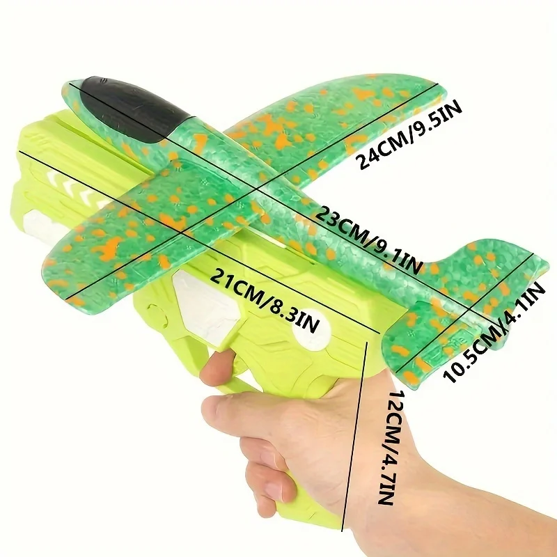 Foam Plane Launcher Flight Mode Ejection Toy,Summer fun， Goals, focus, gifts