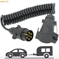 Cavo di prolunga della scheda luminosa del rimorchio di traino a 7 Pin 3M cavo di prolunga della presa della spina del cavo maschio-femmina cablaggio accessori per auto