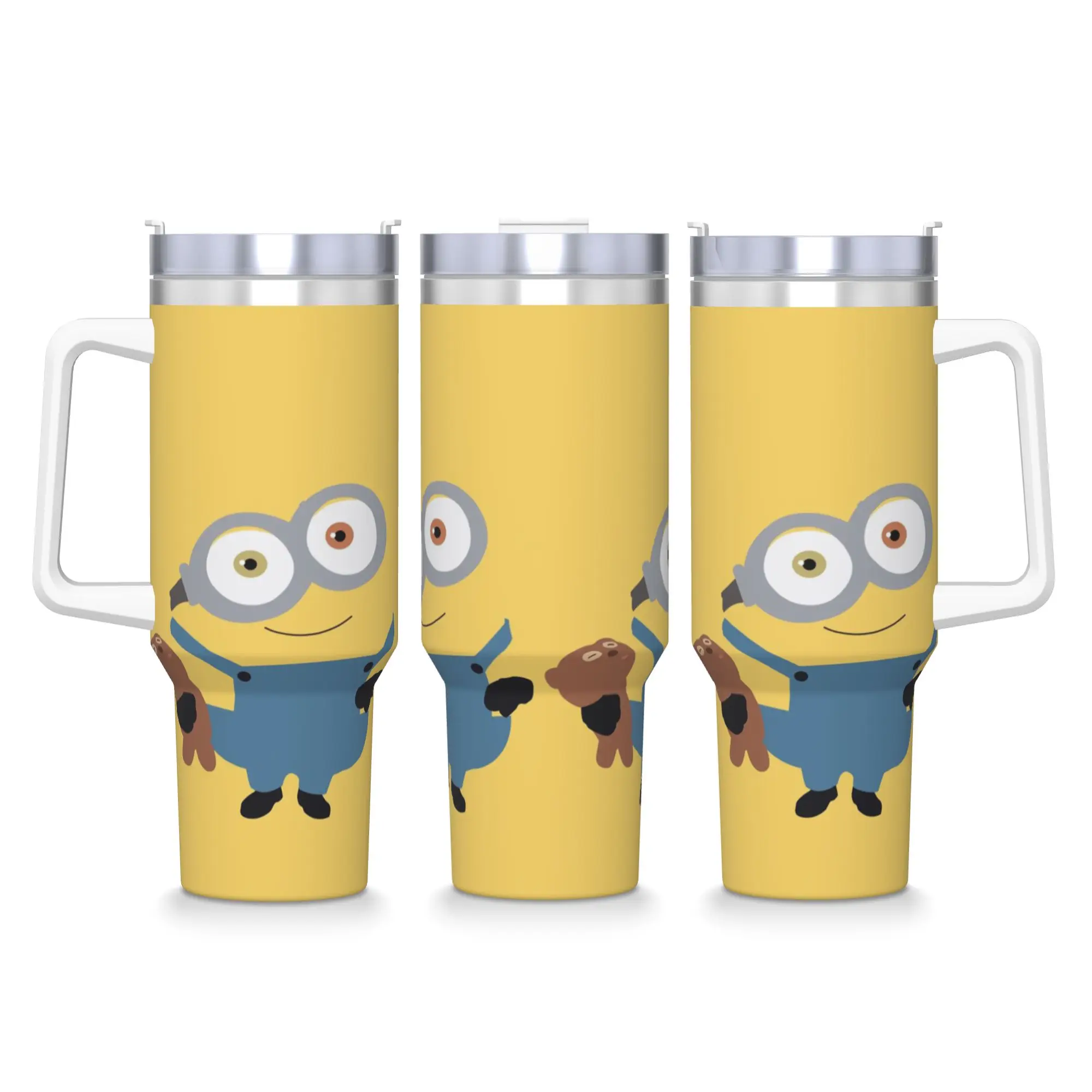 

M-Minions Stainless Steel Tumbler Camping Car Mugs 40oz Coffee Mug Insulated Hot Drinks Milk Tea Water Bottle