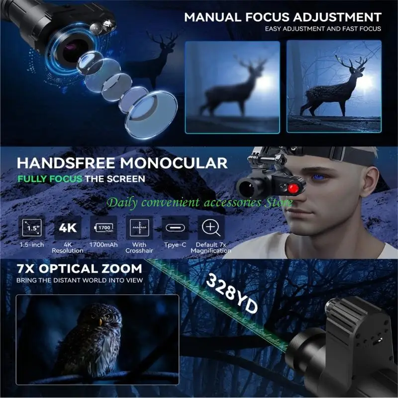 97QB Multiple Purpose Nocturnalvision Single Lens With Memory Calibration Function 40mm Highlight Transmission Lens Comfortable