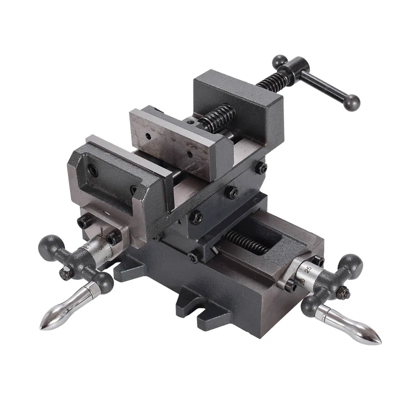 Precisão Cross Vise Heavy Duty Vise 2-way Mobile Vise Banco de Trabalho Perfuração e Fresadora Alicadores Cruzados Especiais 4