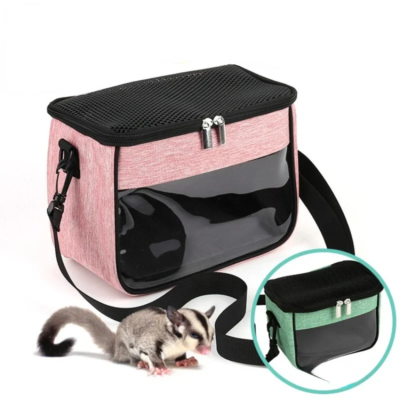 Borsa da viaggio portatile per animali domestici piccola borsa da trasporto per animali traspirante borsa a tracolla inclinata per animali da