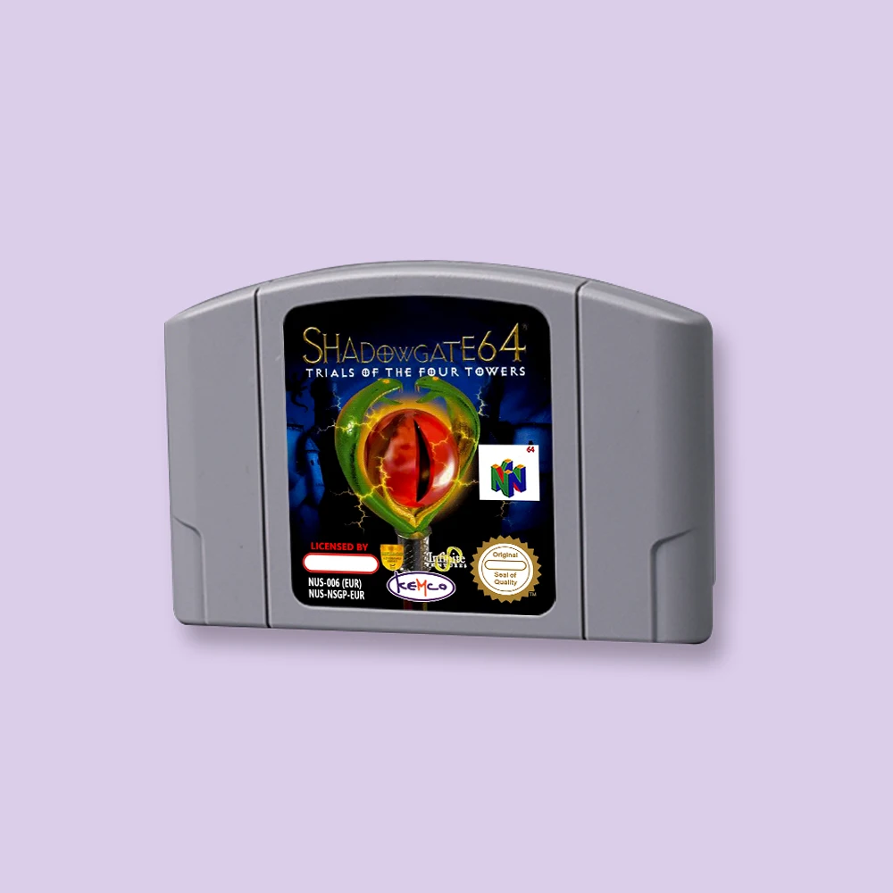 for Shadowgate 64 - Trials of the Four Towers  64bit  game card for EUR PAL version N64 video game console English language