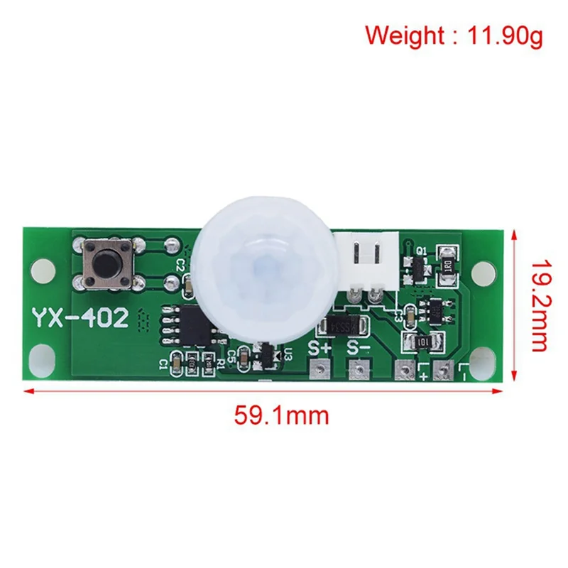 Modul Lampu Surya ELECT-Solar 3.7V dengan Sensor Kontrol Inframerah Induksi Tubuh Manusia untuk Lampu Malam, Papan Sirkuit Surya