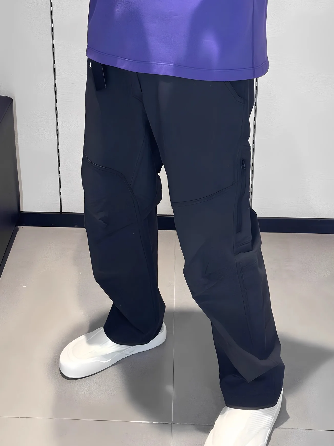 

Уличные мужские прямые брюки Qui Dry, весна-лето, модные повседневные брюки, молодежные активные брюки из нейлоновой ткани, прямая трубка...