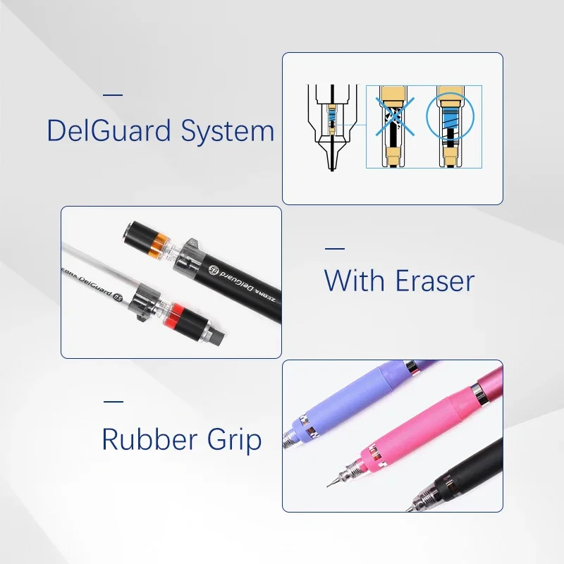 New MA88 Mechanical Pencil 0.5mm DelGuard System Eraser Pencil Japanese Stationery School Supplies