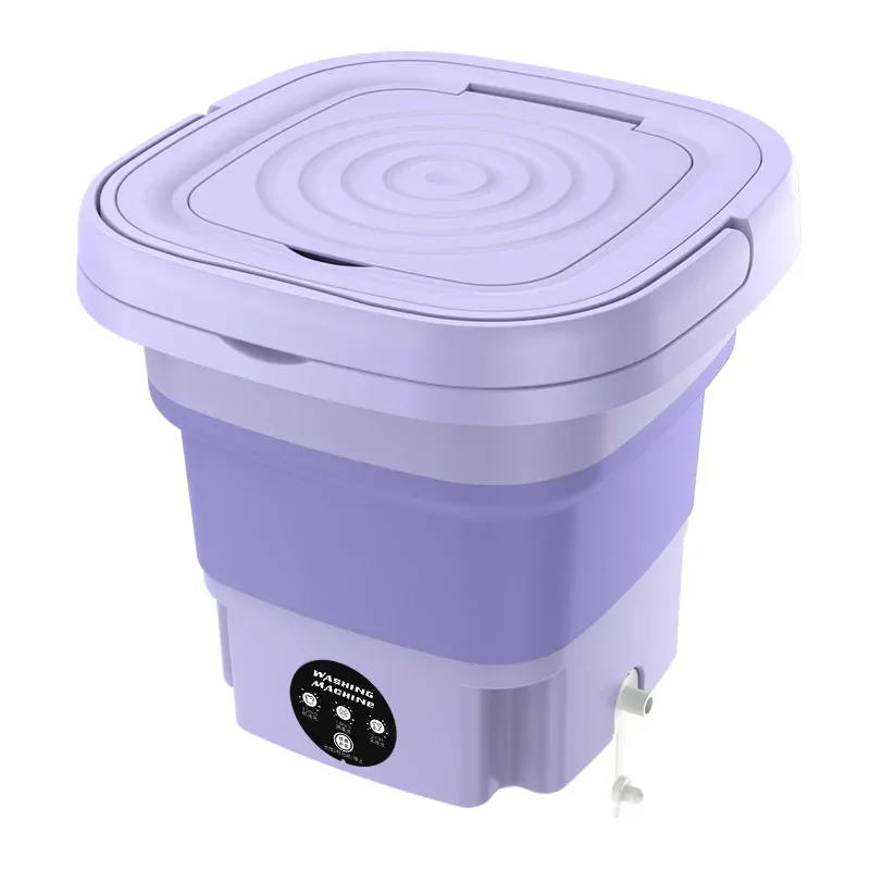 Portable Small Folding Washing Machine Bucket for Clothes Socks Underwear Cleaning Washer Portable Small Travel Washing Machine