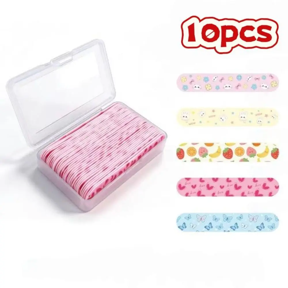 10 pièces/boîte – Autocollant réglable pour sculpter le nez, réutilisable, motif dessin animé, bande adhésive pour rehausser le nez