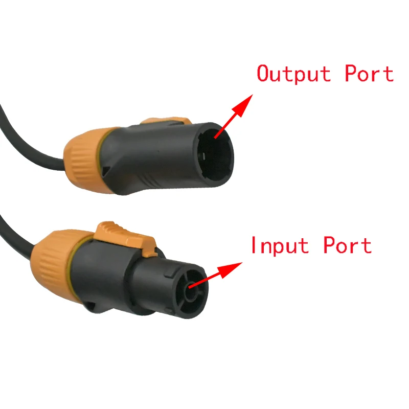 High quality 20A Waterproof Powercon LED Large Screen Power Plug PA66 Flame-retardant Industrial Power connector OUT/IN