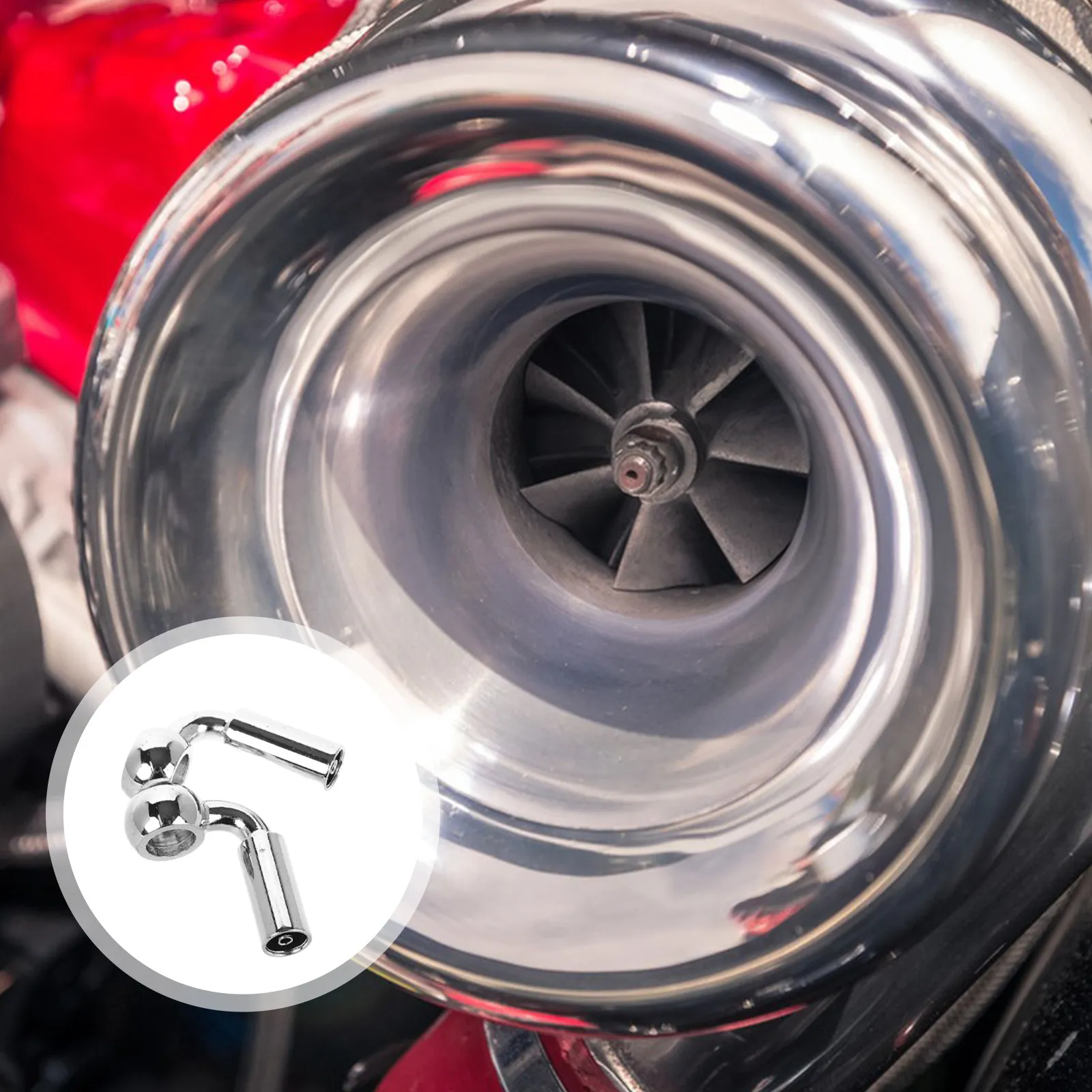 2Pcs M10 Banjo Fittings Brake Hose Adapter Metal Chrome Plated Universal Safe Reliable Easy Install for Car Motorcycle Hydraulic