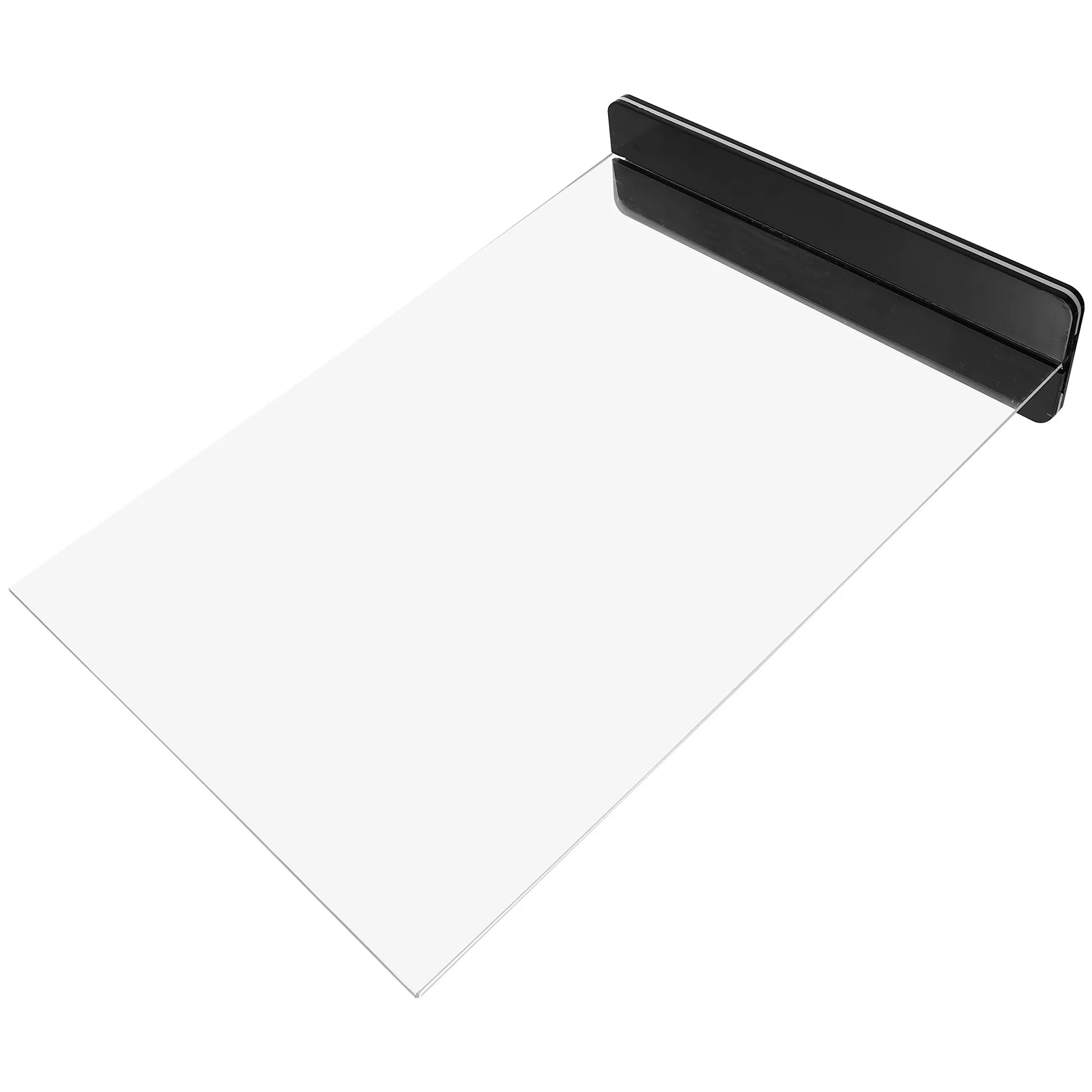 

Acrylic Sign Holder Clear Double Sided Desktop Menu Display Stand Stable Base for Restaurant Office Acrylic Label Stand