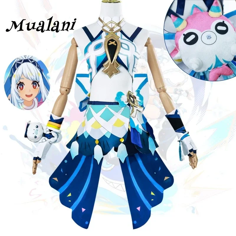 Mualani Cosplay Costume Game Genshin Impact Natlan mualani Anime Role Play Carnival Party Suits Halloween coaplay 2025