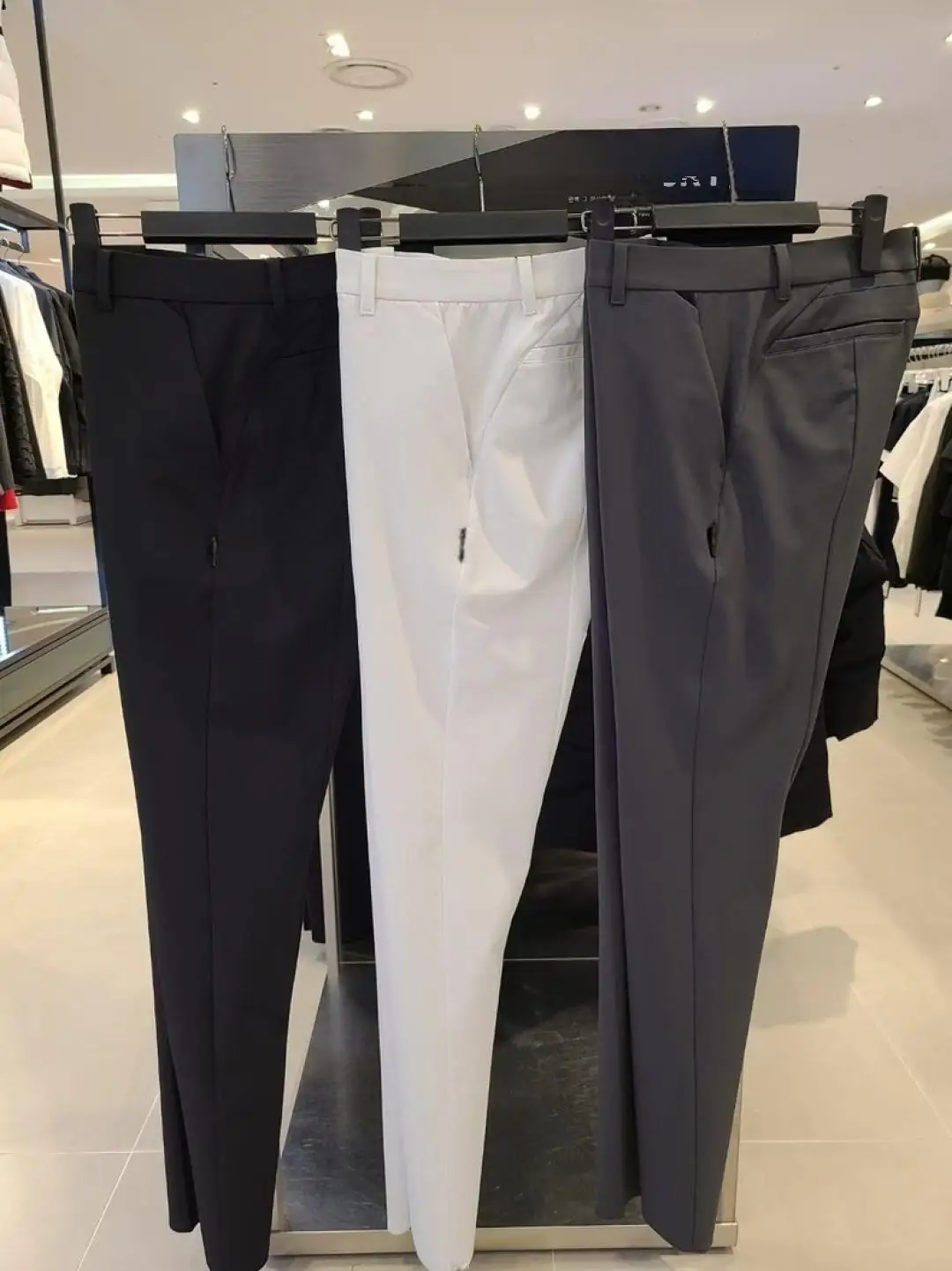 Male Golf Straight‑Leg Long Pants Simple Business Sports Wear Breathable Soft Versatile Casual Outdoor Golf Trousers