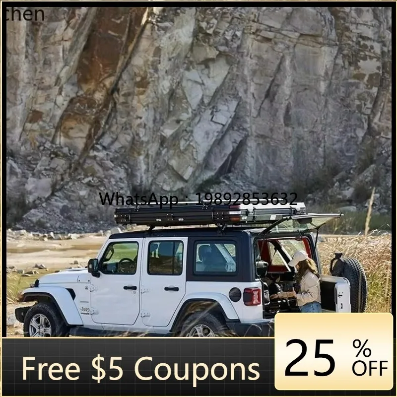 ZP10ZML camping roof tent fun house aluminum alloy hard shell outdoor RV off-road self-driving tour