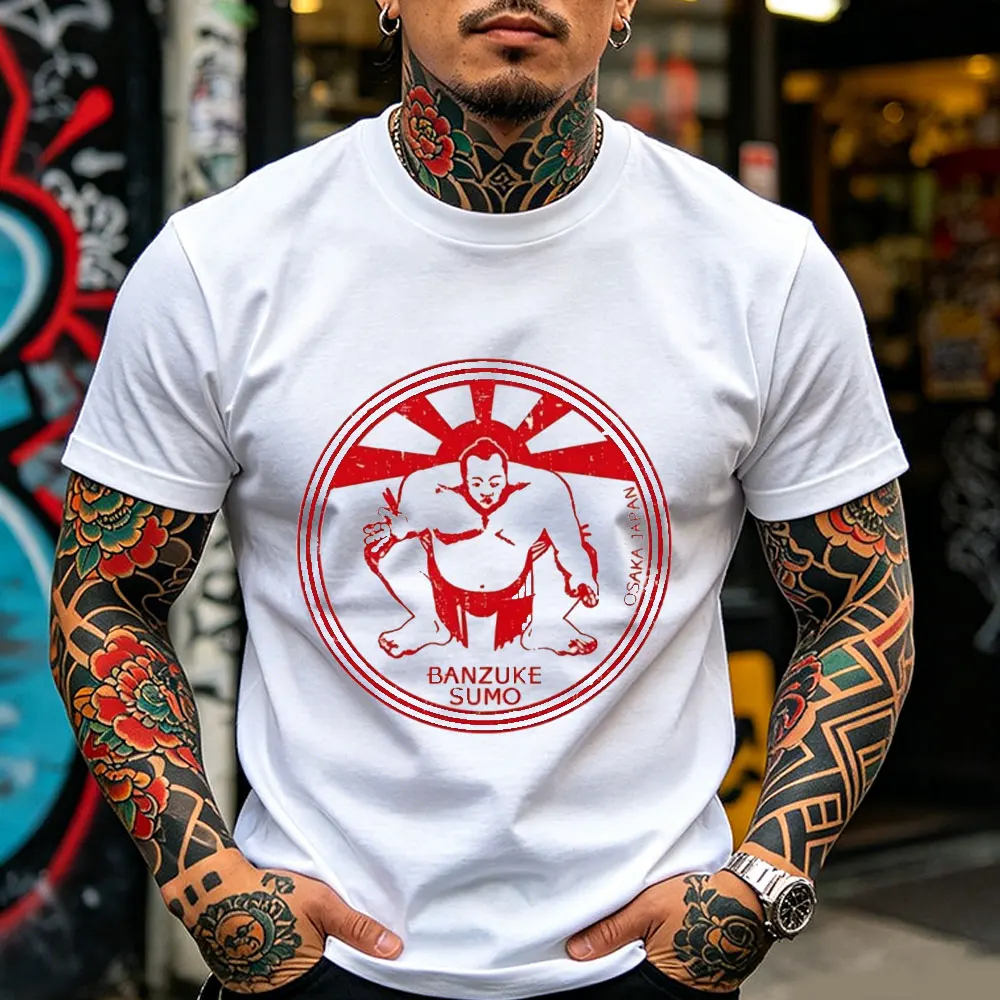 Sumo Wrestling T Shirt Sumo Shirts Japan Tops Vintage Samurai Tees Vintage Wrestling Shirt Japanese Fight Club Clothes