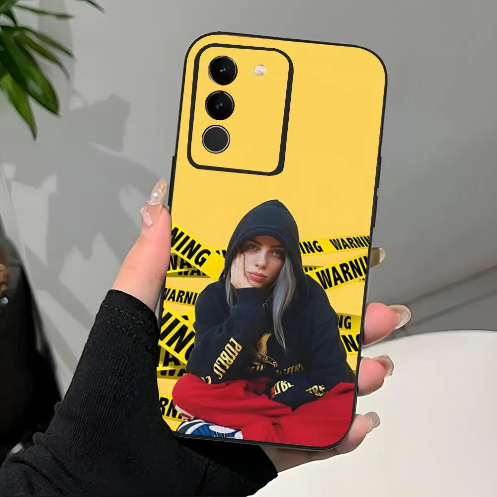Fashion Singer B-Billie-Es Phone Case Black Soft For Samsung S25 S24 Ultra 23 Fe 22 Plus Galaxy A54 A55 A16 A13 A24 A15 A25