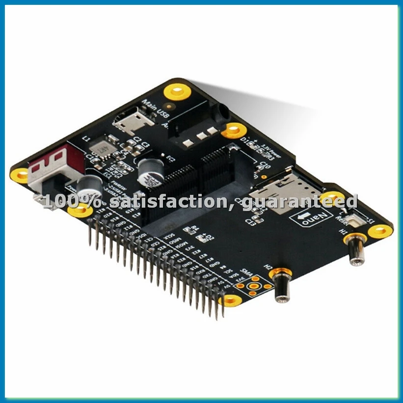 Mini 3G/4G/LTE Module HAT Portable USB Expansion Board with SIM Card Slot Vertical Adapter Card for-AC17