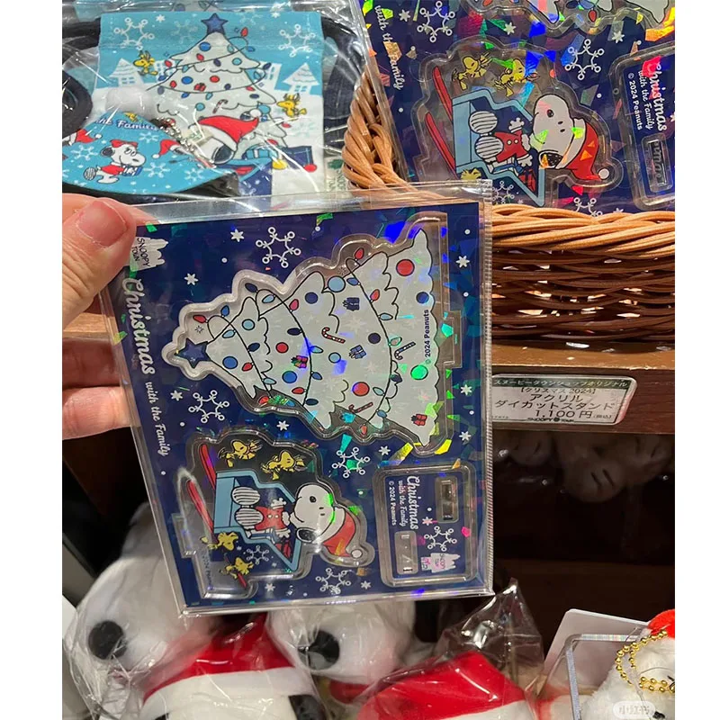 سنوبي ياباني عيد الميلاد الدائمة الكرتون Kawaii عطلة سطح المكتب الديكور الإبداعية شجرة عيد الميلاد جو الهدايا الطرفية #3