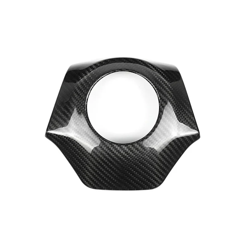 Carbon Fiber Car Steering Wheel Center Trim Sticker for Chevrolet Camaro 2016-2023(Black)