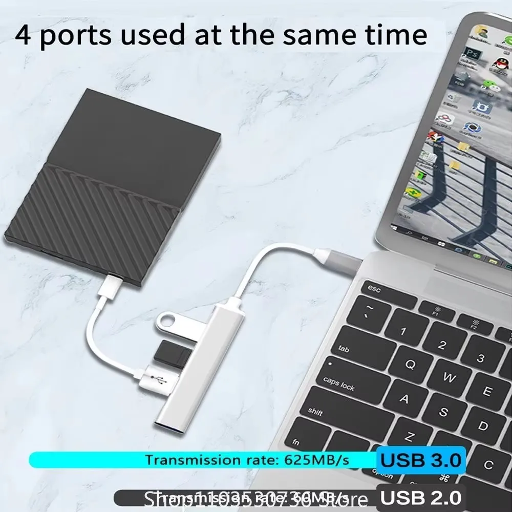 USB C HUB USB 3.0 Type C 4 Port Multi Splitter Adapter OTG For Macbook HUB Pro 13 15 Air Mi Pro For HUAWEI Computer Accessories