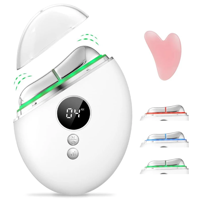 EMS مدلك الوجه جهاز رفع الوجه ثبات إزالة التجاعيد نحت الوجه مكافحة الشيخوخة جهاز غوا شا أداة للوجه اليوغا