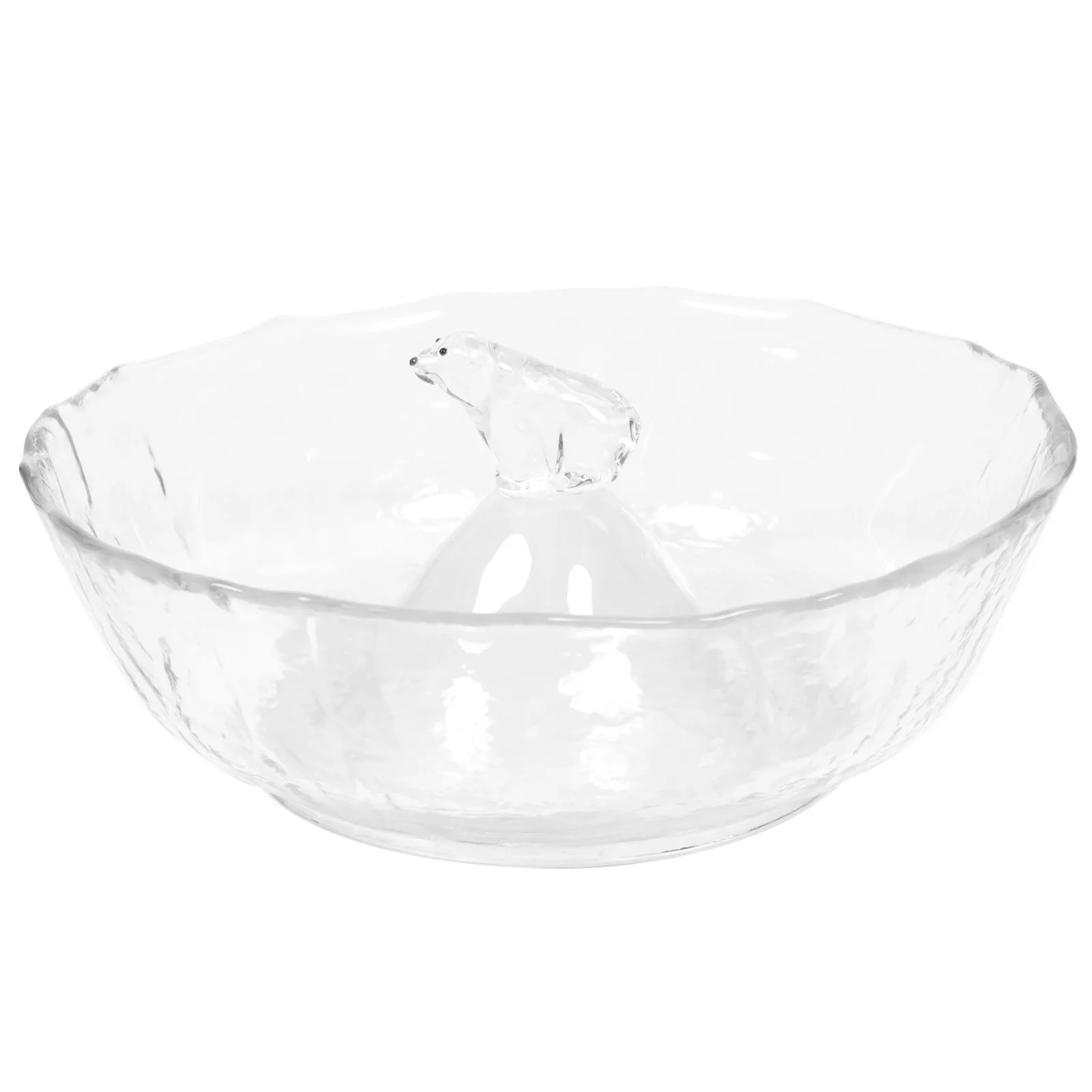 

1Pcs Arctic Polar Bear Iceberg Dessert Bowl Heavy Duty Glass Salad Bowl Easy Clean Kitchen Tableware for Housewarming Gift