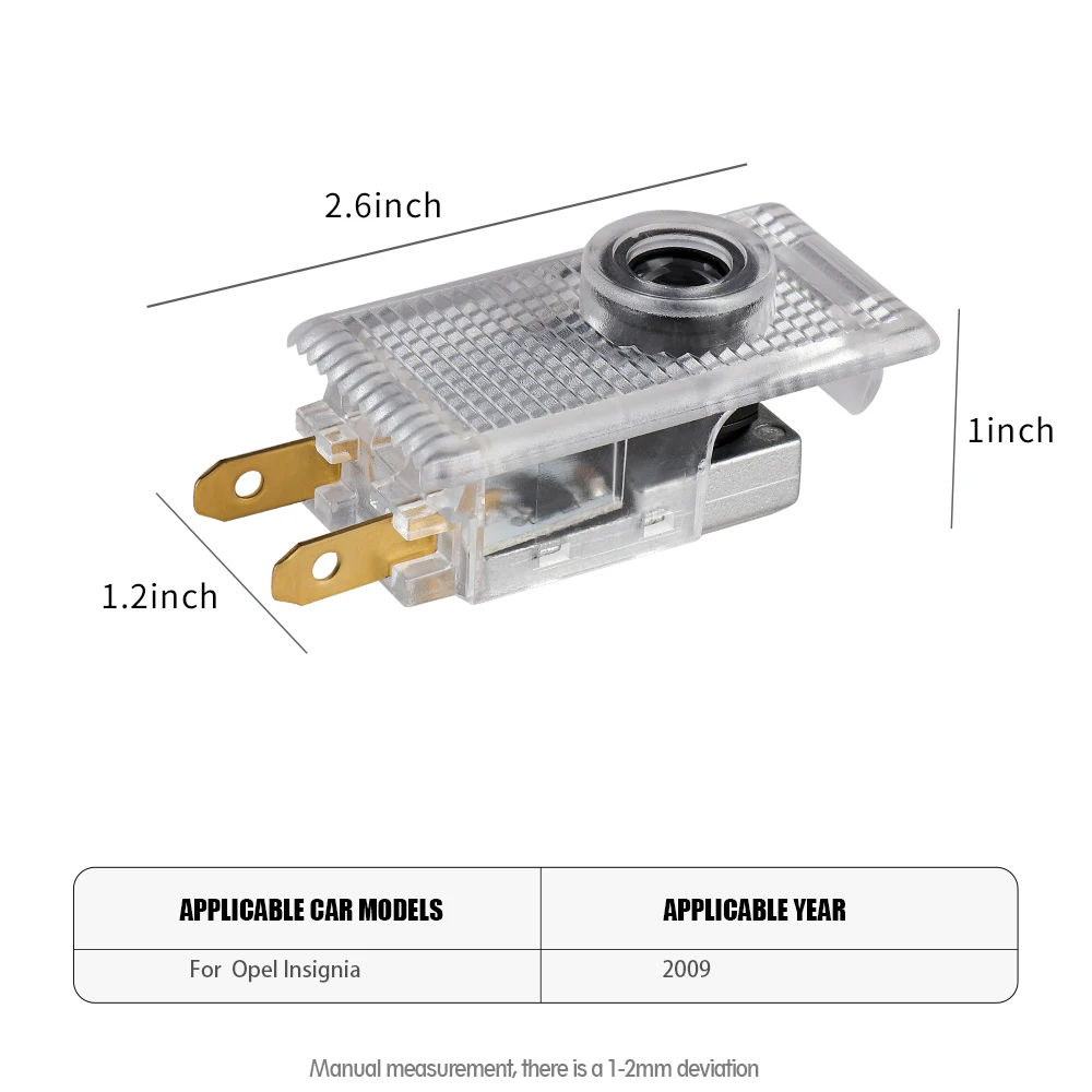 2PCS Car Door Wireless HD Welcome Light Led Projector Lamp For Opel OPC Astra G H J K F Corsa D Zafira B Insignia GTC Adam Mokka view 2