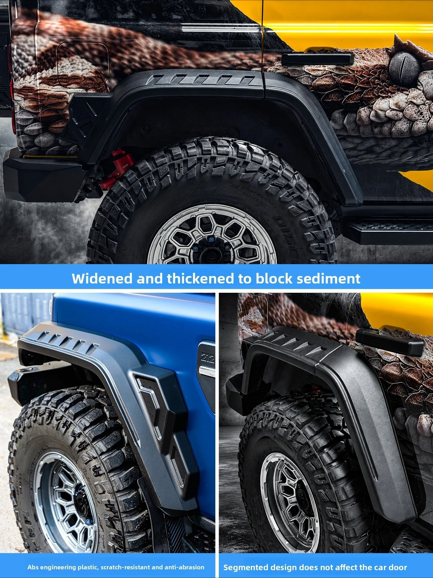 For BAW 212 T01 Widening Wheel Brow - Wheel Brow Widening Anti silt Anti scratch Durable Protective Plate Exterior Accessories