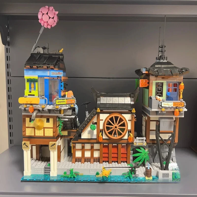 

3553-piece set Children's birthday and Christmas gift toy City dock model Assembly building block model Modular educational toy