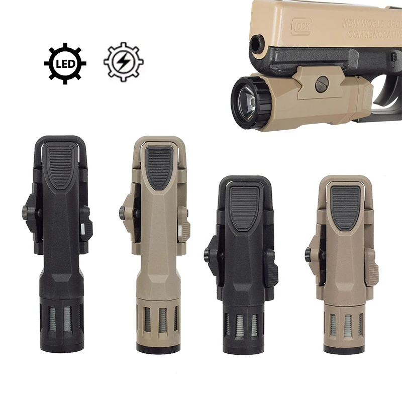 

Тактический INFORCE WML APL нейлоновая винтовка, пистолет, стробоскоп, светодиодный светильник, подходит для 20 мм рельса, страйкбольное оружие, охотничий фонарик