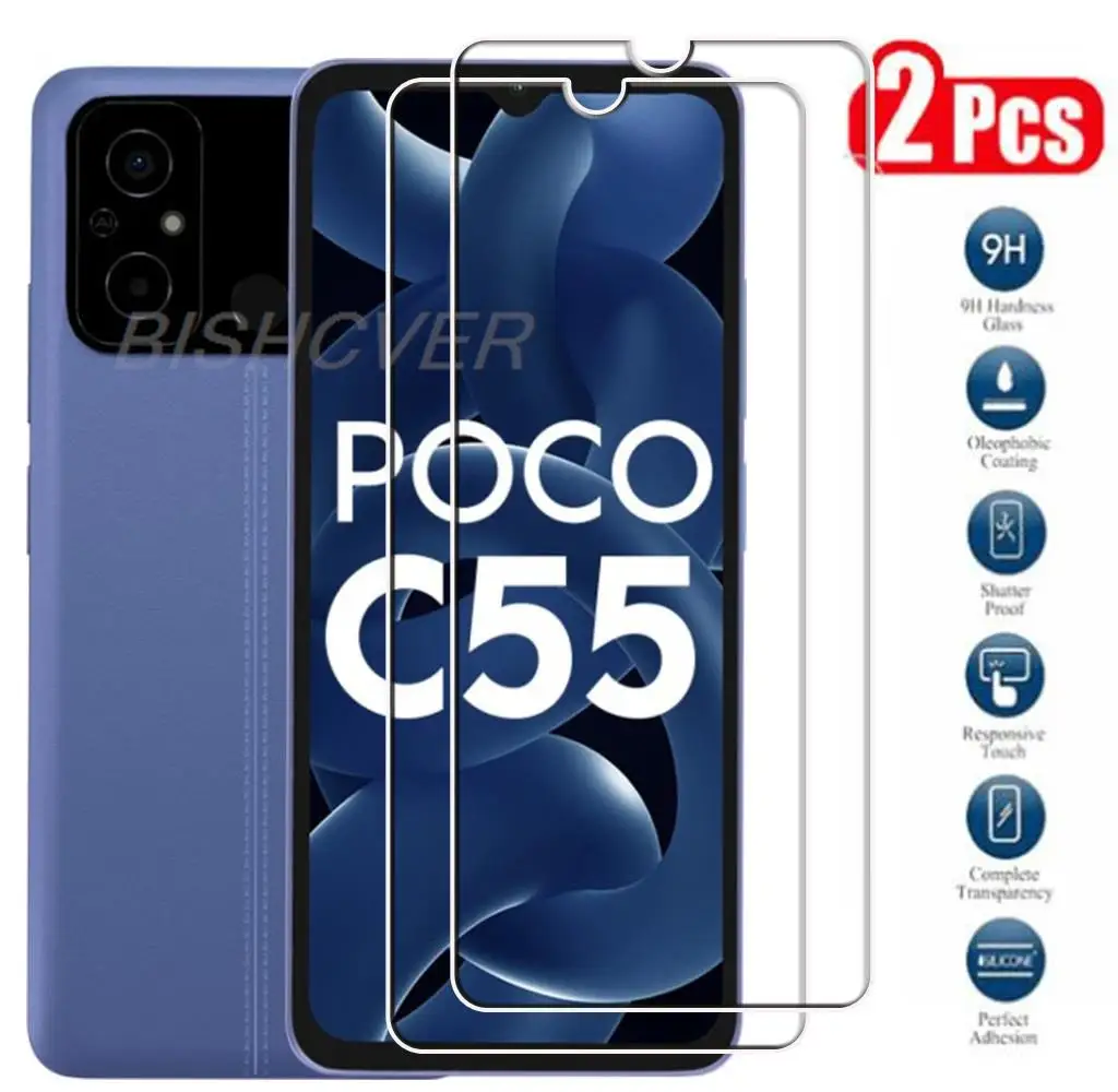 Tempered Glass For Xiaomi Poco C55 6.71