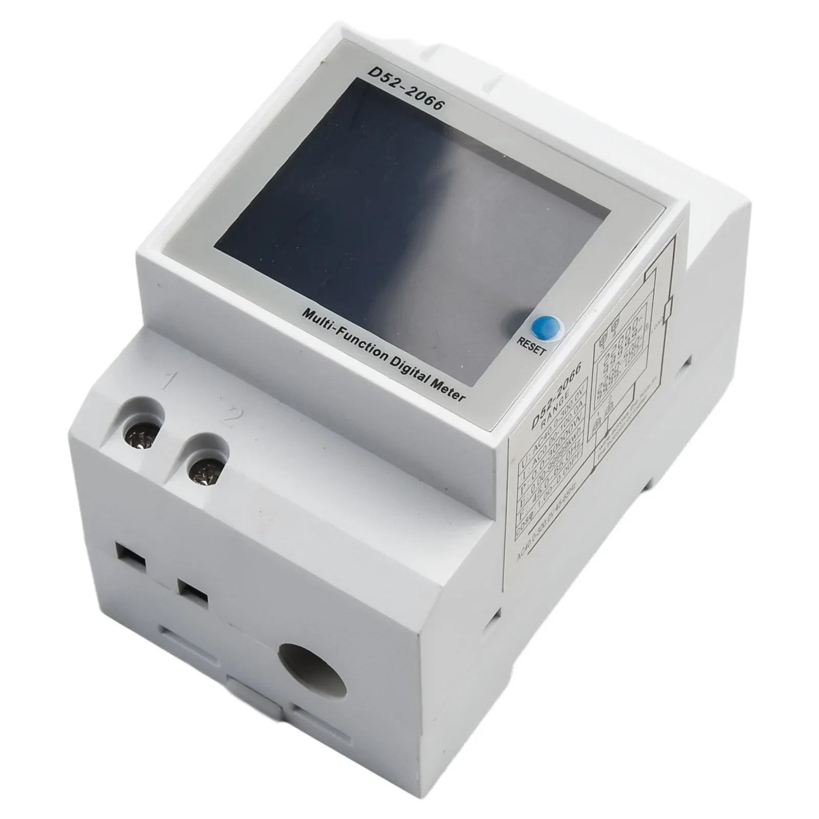 Electricity Meter 100A DIN Rail AC40-300V Built-in Power Meter With Integrated Current Transformer Smart Meter Rail-type