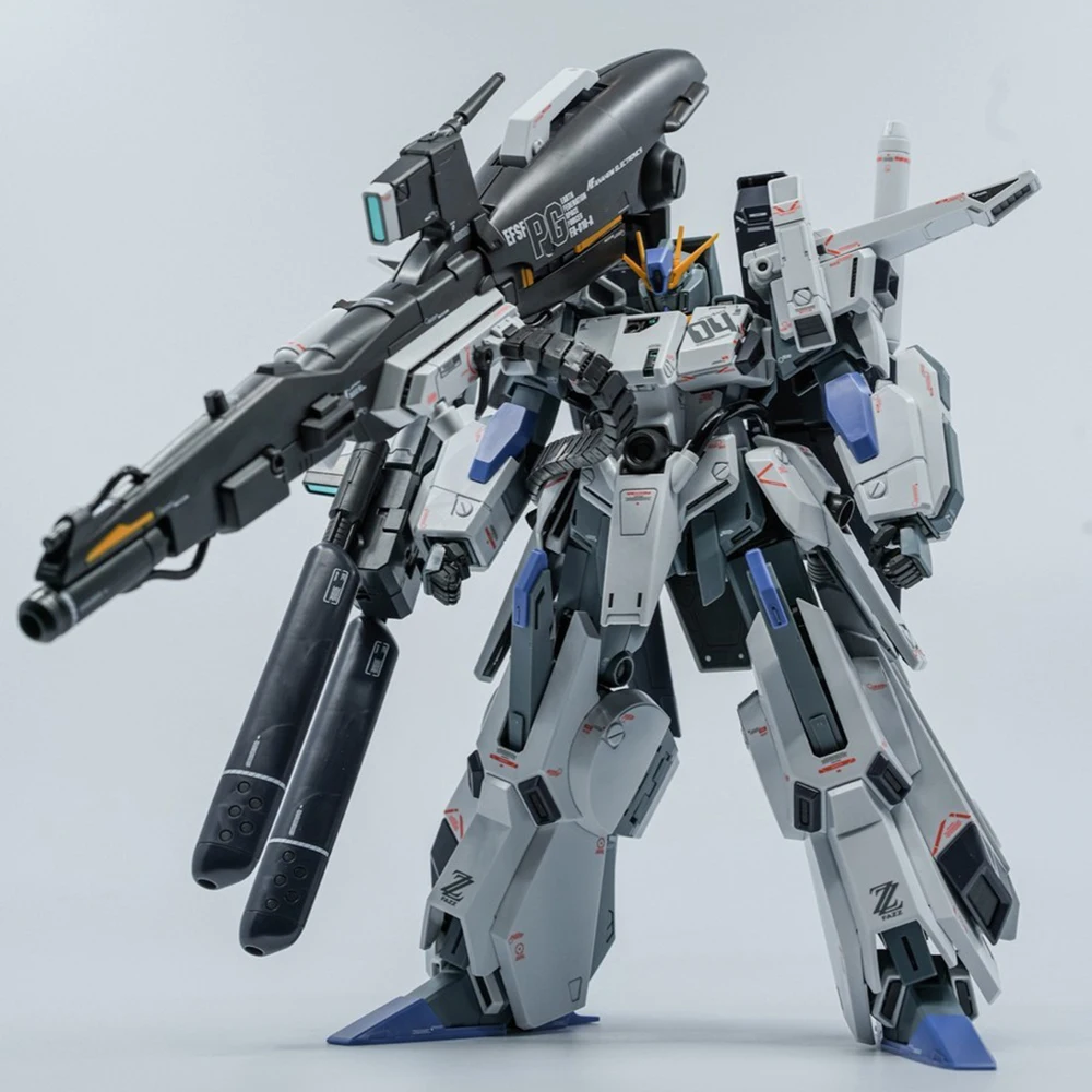 [In Stock] Original Bandai MG FA-010A FAZZ Ver.Ka 1/100 Scale Collectible Anime Action Figure Assembling Model Ornament Toys