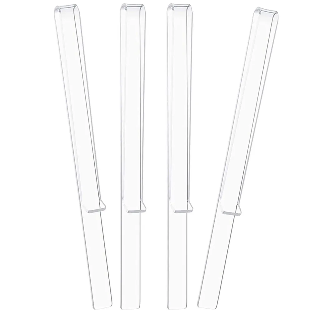 

2 Pairs Transparent Acrylic Sheet Music Clips Page Holders For Guitar Piano Wind Instruments Clear Music Book Holder Stand Clips