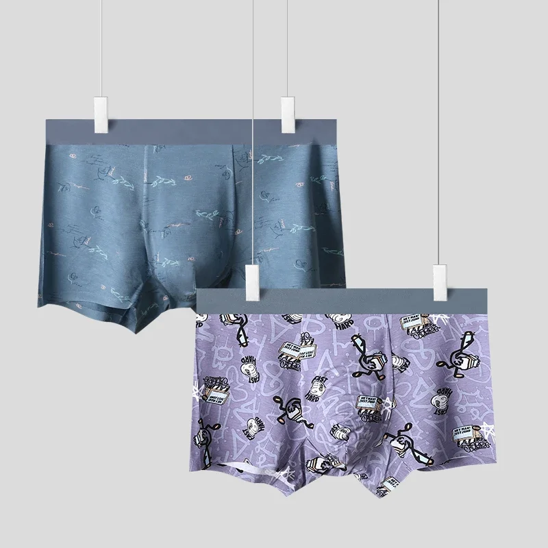 

5шт. Мужские антибактериальные трусы. Для подростков, состоящих из хлопка, они трусы-боксеры. Эти тонкие стили на лето,