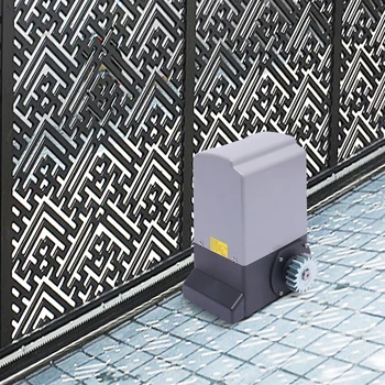 550 W 1200 kg elektrische schuifpoortopener Automatische oprit Motorbeveiligingsset + 6 tandwielrekken