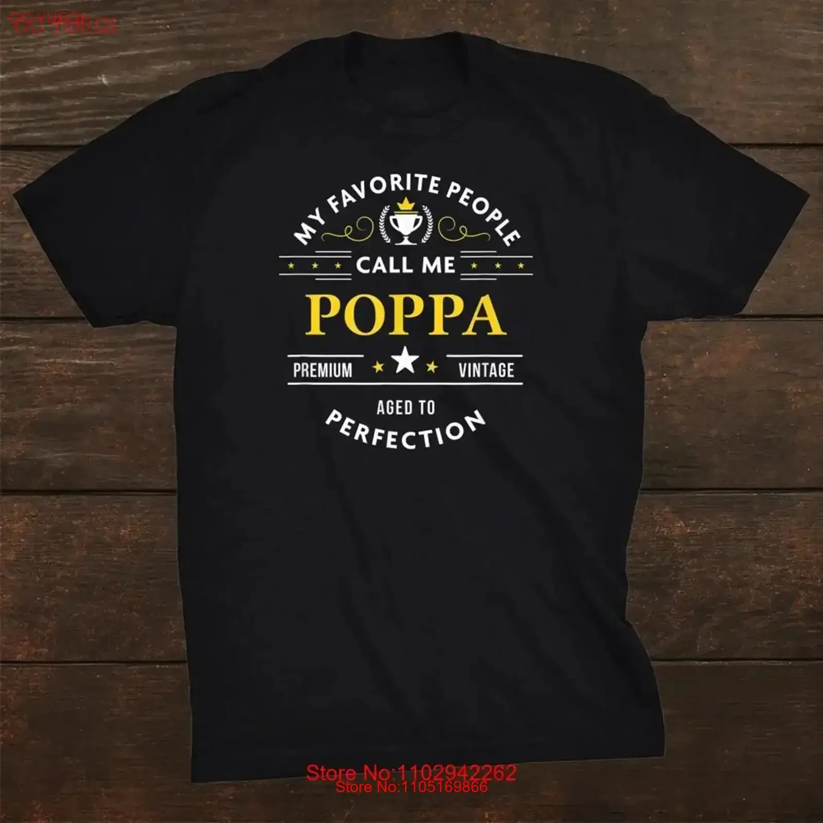 My Favorite People Call Me Poppa Retro Vintage T Shirt S 5XL vintage Washed graphic Versatile Top For Everyday Wear