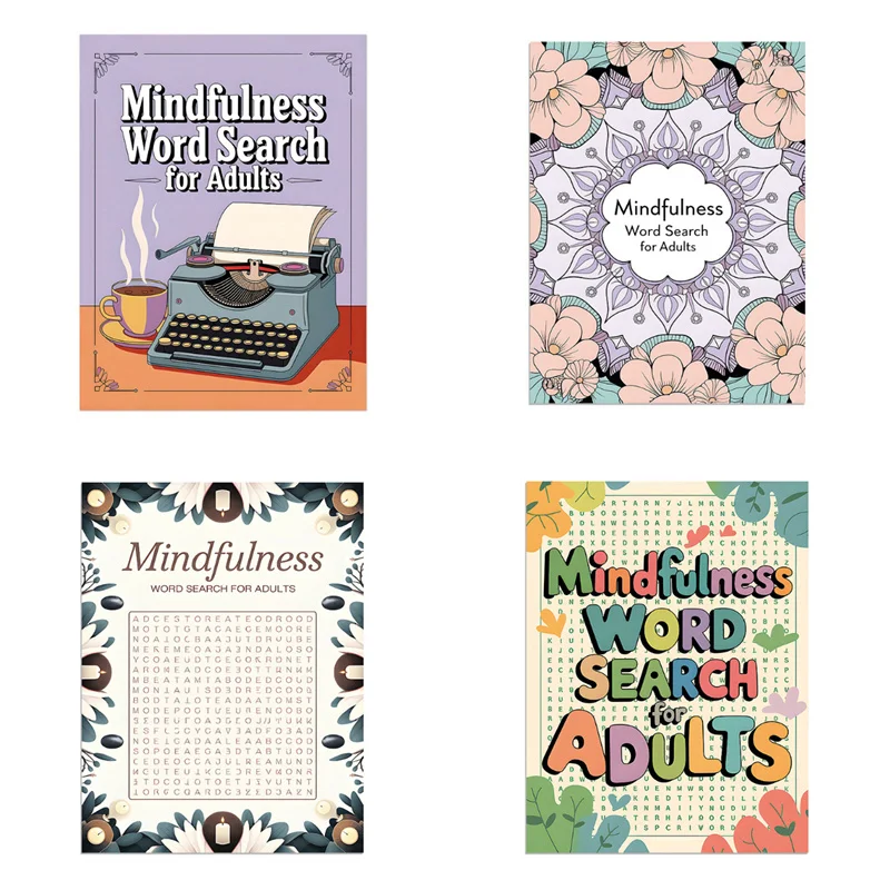 Mindfulness Word Search Book For Adults With Solutions Stress-Relieving Puzzle Notebook Perfect For Daily Relaxation
