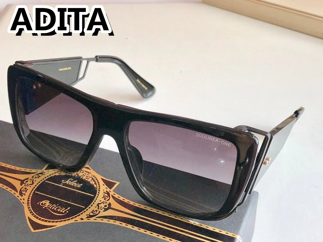 نظارات شمسية DT SOULINER ONE عالية الجودة للرجال بتصميم عصري من التيتانيوم للنساء مع صندوق